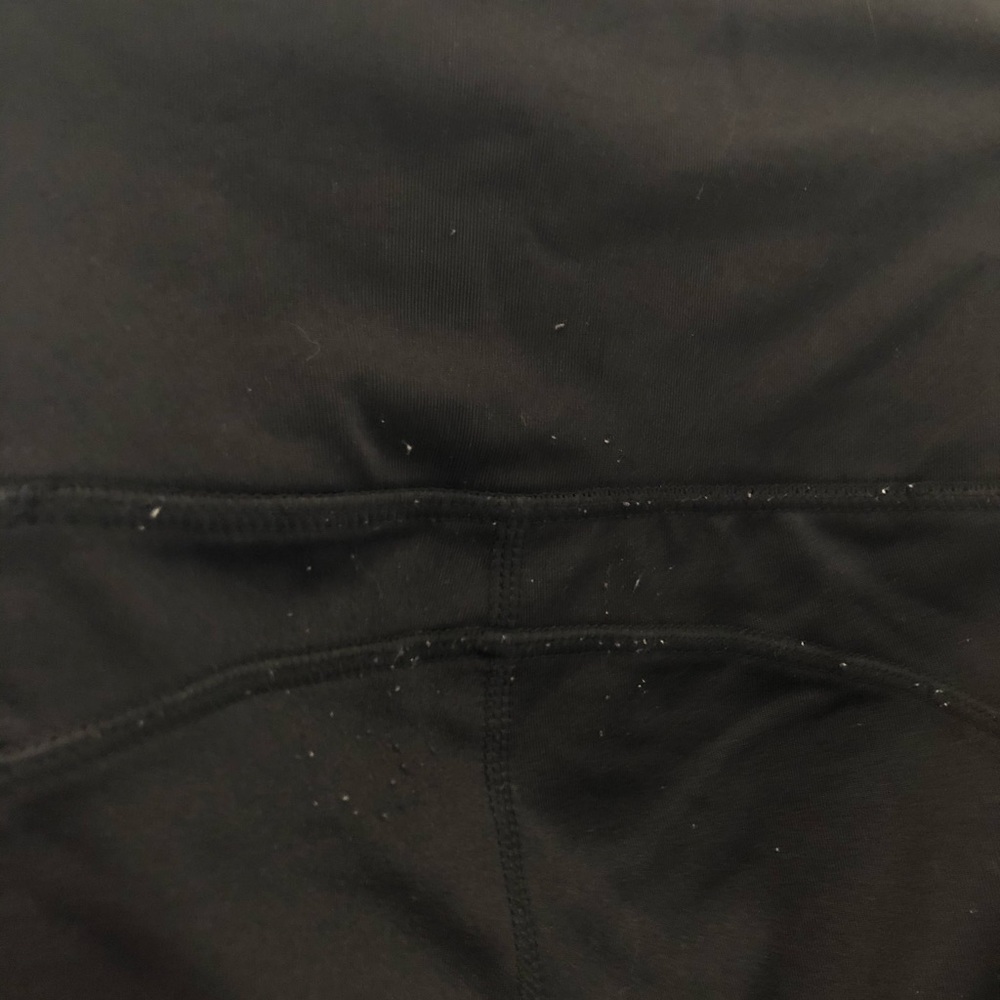 Fleece black leggings